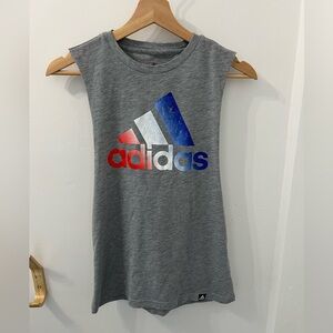 Adidas Red White Blue Muscle Tank Top